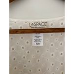 L Space Anthropologie Eyelet White Lace Puff Sleeve Tie Wrap Around Waist Crop M Size M Photo 3