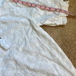 Jennifer Grace Jennifer & Grace White Eyelet Top  Size Medium Photo 5