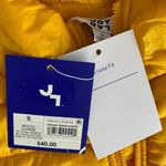 JoyLab NEW Zip Front Activewear Vest Size Small Golden Yellow Rounded Hem Photo 3