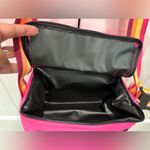 Victoria's Secret 🆕 Victoria’s Secret Pink Rainbow Strap Soft Lunch Box Bag Cooler Tote Photo 3