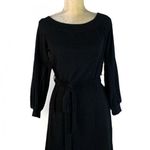 She & Sky black belted dress long sleeve size M Photo 0