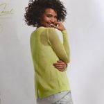 CAbi  knit sweater! Lime Green Women's Sweater Size XS Photo 1