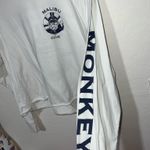 Brandy Melville John Galt Malibu Cove White Blue Long Sleeve  Photo 4