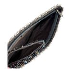 VTG Beaded Stone WRISTLET CLUTCH 8x4.5 Handbag Purse Turquoise White Nuggets Photo 2