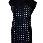 See By Chloe Jersey Black Dress Studded Abstract Design Cap Sleeves Shift 6 /42 Photo 10