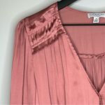 Current Air  Long Sleeve Satin Dress in Dusty Rose Size M Photo 5