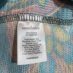 Sundance  Top Sz M Rosanne Thermal Blue Floral Waffle Knit Bohemian Cowgirl Photo 8