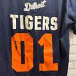 Victoria's Secret PINK MLB Collection Detroit Tigers Baseball Jersey Medium Blue Photo 4