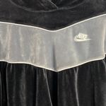 Nike women’s soft black and gray cropped hoodie sz medium Photo 3