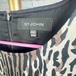 St. John  Collection SAFARI MULTI LeopardPrint Jacquard Sheath Dress Size 12 NWOT Photo 5