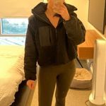 FREE PEOPLE Movement Scenic Route Solid 1/2 Zip in Black Size X Photo 9