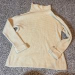J.Jill  Cream Waffle Knit Turtleneck Sweater XS Petite Photo 0