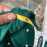 Old Navy A Line Dress Woman medium Green Polk A Dot With Tassel Tie Photo 3