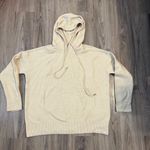 ZARA Knit Cream Hooded Sweater Size Medium Photo 0