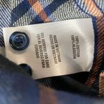 Woolrich  Flannel Shirt Womens Large Oxford Button Up Long Sleeve Plaid Blue Photo 4