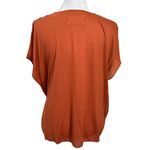 Maison Margiela Blouse Short Sleeves Top Orange Womens Size IT 46 US 10 Flawed Photo 5