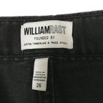 William Rast  high rise button-fly black denim jean shorts 26 Photo 2