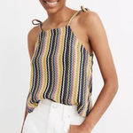 Madewell | Texture & Thread Tie-Shoulder Tank Top in Rainbow Crochet Photo 0