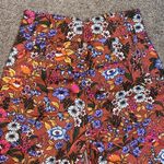 Anthropologie  Maeve Flower Power Wide Leg Ankle Cropped Trouser Pant 0 Photo 6