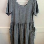 Urban Renewal  Gray Babydoll Mini Dress With Side Pockets Photo 0
