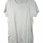 st. john's bay St. John’s Bay Women's Medium White Short Sleeve Crew Neck Essential Tee Shirt Photo 0