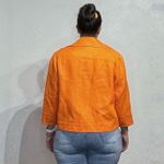 Peter Nygard Nygard Orange Linen Blend Blazer Sz 16 Photo 8