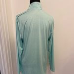 Adidas Golf Ultimate Printed 1/4 Zip UPF Long Sleeve Top Mint Green NEW Photo 3