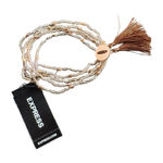 EXPRESS  Multi-Strand Beaded Bracelet - Gold and Brown Photo 0