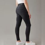American Eagle Super Hi-Rise Jegging Cozy Next Level Stretch Storm Dark 00 NWT Photo 2