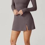 Purple Sweetheart Neck Long Sleeve Sheath Dress Photo 0