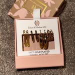 House of Harlow  1960 4 Set 14 KT Gold Plated Earrings Photo 0