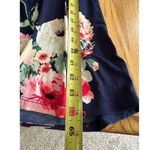 Three Pink Hearts Floral Halter Maxi Dress Pink Navy Front Slit Keyhole Back L Size undefined Photo 10