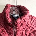 Lands' End Lands’ End Quilted Burgundy Packable Vest Photo 5