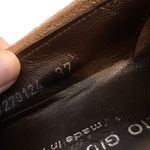 Attilio Giusti Leombruni AGL Taupe Suede Penny Loafers Flats Size 37 6.5 US Tan Photo 9