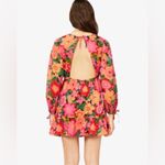 Billabong  Heaven sent open back puff sleeve tropical bohemian mini dress NWT MD Photo 1