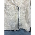 Free People Womens S Wool Blend Cream Fuzzy Jacket Asymmetrical Zip Photo 1
