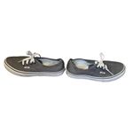 Vans Canvas Skateboarding Shoes Mens Size 6/Womens 7.5 Grey White Off The Wall Photo 9