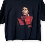 2018 Michael Jackson’s Thriller size large Crop Top Sleeveless Concert Shirt Black Photo 0