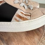 D.A.T.E. Women’s Hawk Animalier Zebra Luxury Fashion High Top Sneakers Sz 7 Tan Photo 9