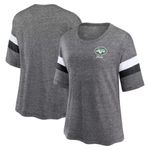 NFL  New York Jets Women's Weak Side Blitz Marled Short Sleeve T-Shirt, Large Photo 1