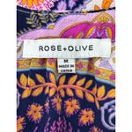 Rose & Olive Paisley Print Sleeveless Top Multicolor Boho Festival Tank Top Pink Size M Photo 4