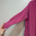 Free People Womens Ottoman Tunic Sweater Small Pink Cowl Knit Oversized Slouchy Photo 2