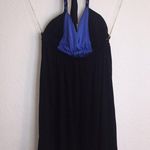 Backless top or short mini dress blues and black Size M Photo 1