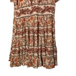 BILA Short Babydoll Dress Women Size XS Paisley BOHO Gypsy Festival Western Orange Photo 3