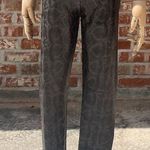 7 For All Mankind  black/grey polyurethane snakeskin shimmery pants / XS / EUC Photo 9