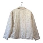 Carve Designs  Reversible Quilted Jacket Beige Floral Gray Puffer Coat Size Small Photo 4