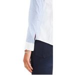 Red Valentino  Blue Ruffle Button Down Women Shirt, size 4 / EU 42 Photo 9