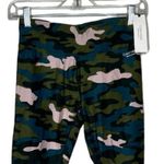 Calvin Klein  Pants‎ Women Small Green Pink Camo Crop Performance Gym Athleisure Photo 3