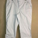 Gloria Vanderbilt Capri Pants Women's Sz 18 All-Around Slimming Effect Beige EUC Photo 0