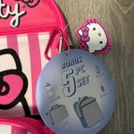 Hello Kitty Backpack 5 Piece Lunch Bag Carabiner Water Bottle Key Chain Sanrio Photo 2